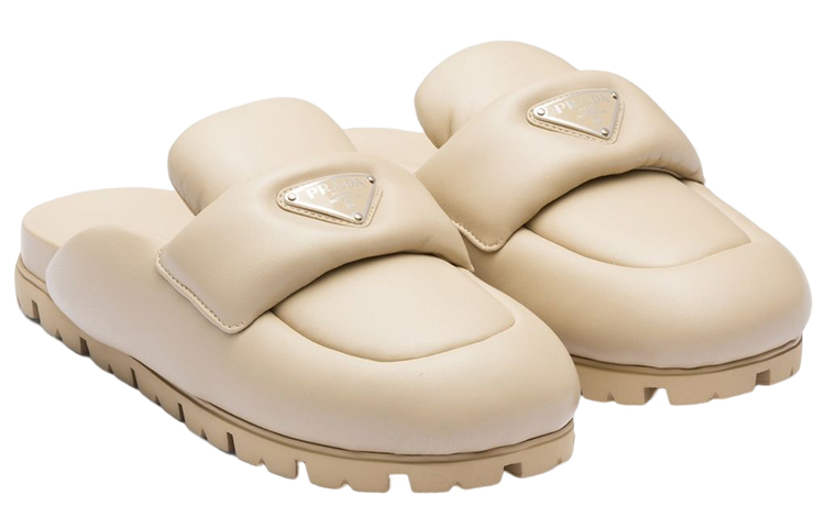 Order (W) Prada Sandal Empuk Kulit Nappa Beige Padang Pasir 20mm 1S084N_2DL8_F0F24_F_020