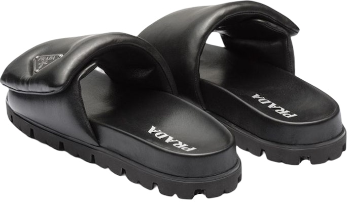 (Women) Prada Soft Padded 20mm Slide Sandal Black Nappa Leather 1XX648_2DL8_F0002_F_020 Shop (Women) Prada Soft Padded 20mm Slide Sandal Black Nappa Leather 1XX648_2DL8_F0002_F_020