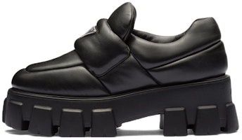 (Women) Prada Soft Padded 55mm Loafers Black Nappa Leather 1D125N_2DL8_F0002_F_055 (Women) Prada Soft Padded 55mm Loafers Black Nappa Leather 1D125N_2DL8_F0002_F_055