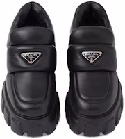 Purchase (W) Prada Weiche Gepolsterte Nappa Leder Mokassins ''Schwarz'' 1D125N_2DL8_F0002_F_055