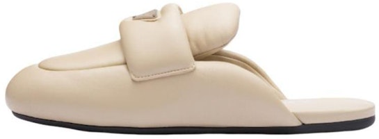 (Women) Prada Soft Padded 5mm Sabots Desert Beige Leather 1D109N_2DL8_F0F24_F_005