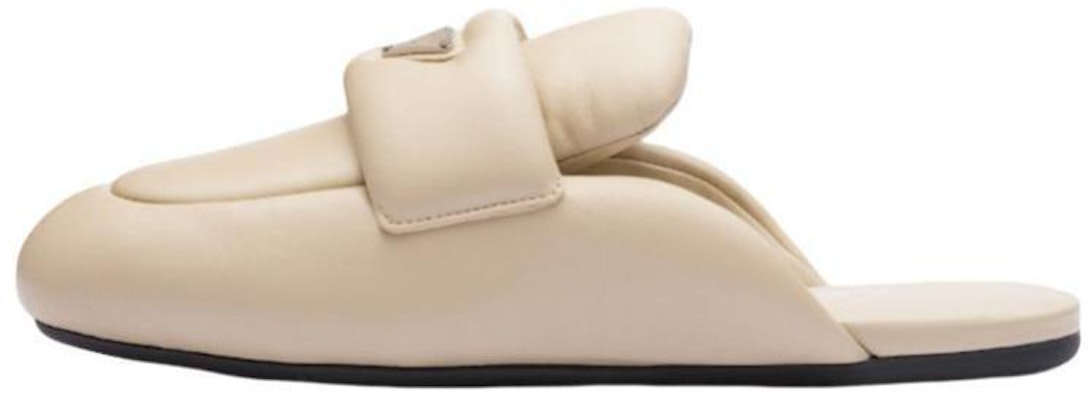 (Women) Prada Soft Padded 5mm Sabots Desert Beige Leather 1D109N_2DL8_F0F24_F_005 Buy (Women) Prada Soft Padded 5mm Sabots Desert Beige Leather 1D109N_2DL8_F0F24_F_005