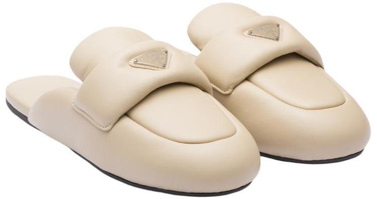 (Women) Prada Soft Padded 5mm Sabots Desert Beige Leather 1D109N_2DL8_F0F24_F_005 Shop (Women) Prada Soft Padded 5mm Sabots Desert Beige Leather 1D109N_2DL8_F0F24_F_005
