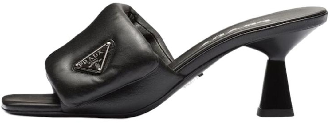 (Women) Prada Soft Padded 65mm Sandals Black Nappa Leather 1XX654_2DL8_F0002_F_065 Buy (Women) Prada Soft Padded 65mm Sandals Black Nappa Leather 1XX654_2DL8_F0002_F_065
