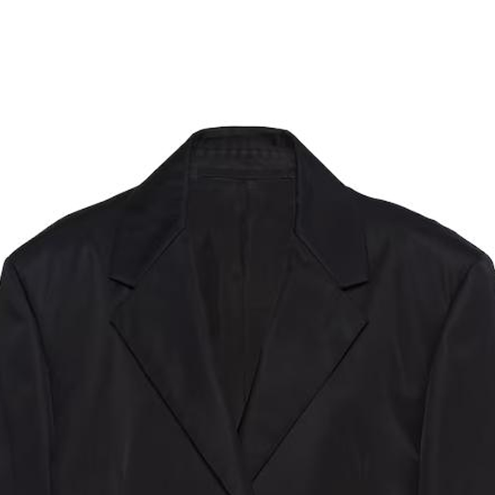 Details for (W) Prada 全黑單排扣修身長袖夾克 270101-1WQ8-F0002-S-232