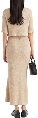 (W) PRADA Kardigan Rajut Lengan Pendek Wanita Warna Khaki. P25L72-12ZD-F0018-S-231 Shop (W) PRADA Kardigan Rajut Lengan Pendek Wanita Warna Khaki. P25L72-12ZD-F0018-S-231