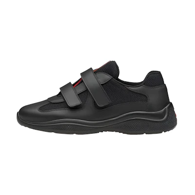 (W) Prada Sport Leather Sneakers 'Black'