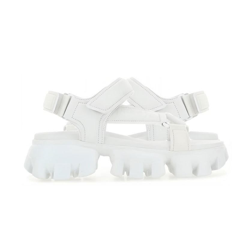 Lookbook (W) Prada Sporty Chunky Leather Sandalen ''Wit'' 1X832M_038_F0009_F_050