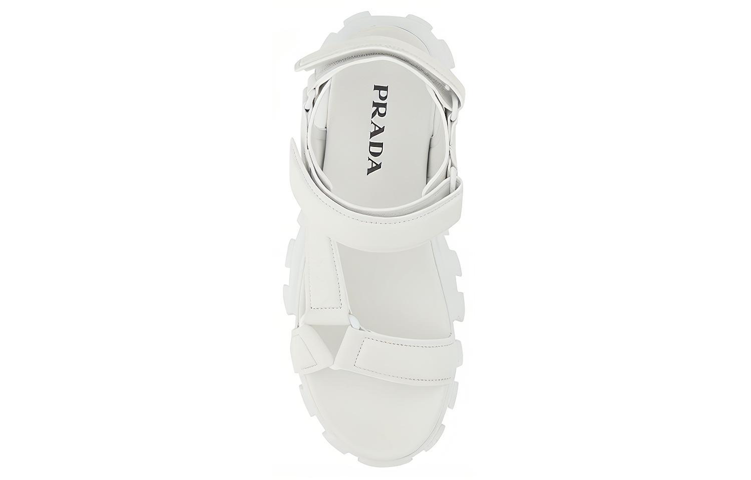 Purchase (W) Prada Sporty Chunky Leather Sandalen ''Wit'' 1X832M_038_F0009_F_050