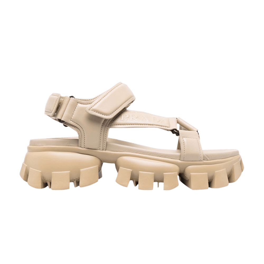 (Women) Prada Sporty Padded Sandal 'Beige'  1X832M-038-F0F24