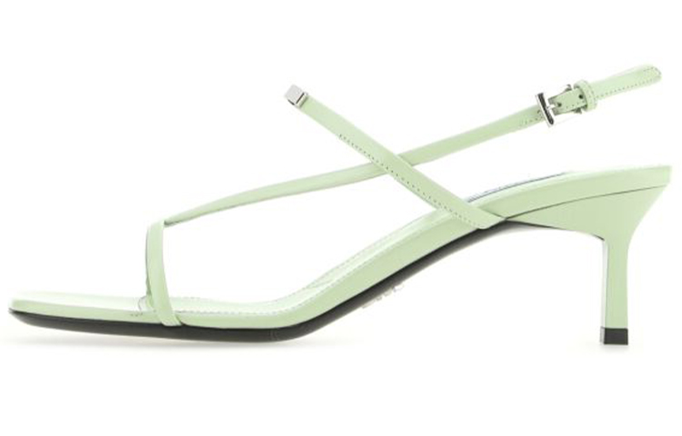 (W) Prada Square-Toe High Heel 'Green'