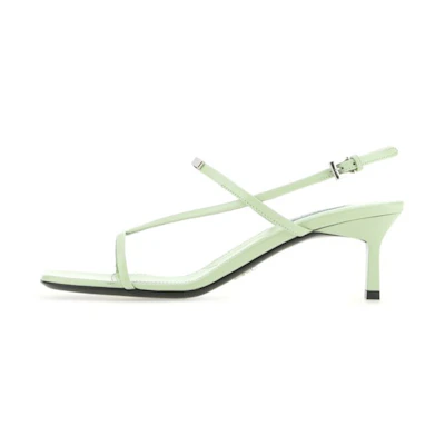 (W) Prada Square-Toe High Heel 'Green'