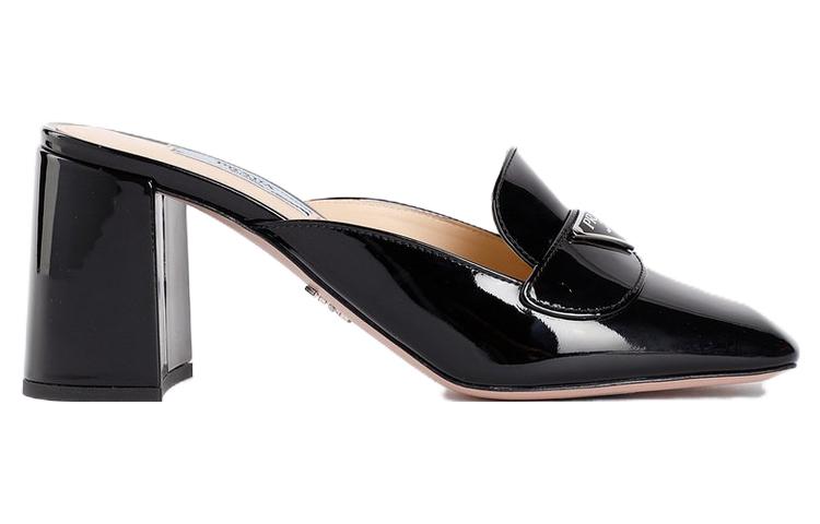 (W) Prada Square Toe Elegant Fashion Slide 'Black' 圖 2