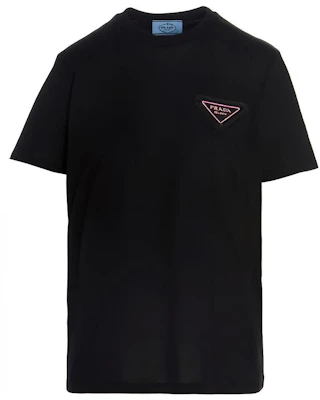 (W) PRADA SS21 經典三角形標誌黑色T恤 358381-X58-F0002-S-161 Order (W) PRADA SS21 經典三角形標誌黑色T恤 358381-X58-F0002-S-161