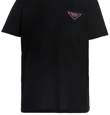(W) PRADA SS21 經典三角形標誌黑色T恤 358381-X58-F0002-S-161 Cheap (W) PRADA SS21 經典三角形標誌黑色T恤 358381-X58-F0002-S-161