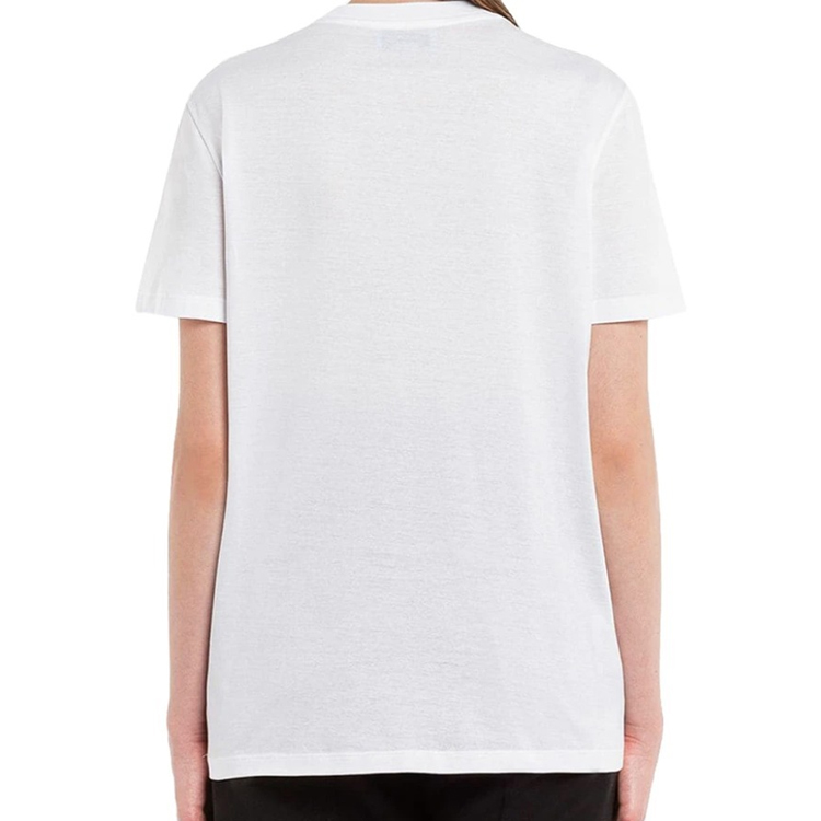 (Women) PRADA SS21 Logo Inverted Triangle Short Sleeve T-Shirt White 35838-1X58-F0009-S-161 圖 5