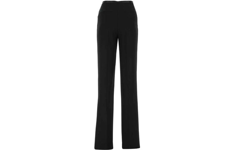 Lookbook (Women) PRADA SS21 Slim Straight Fit Belted Black Casual Pants Women P292DHS2111RW9-F0002