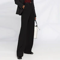 Details for (W) PRADA SS21 スリムストレートフィット ベルト付き ブラックカジュアルパンツ レディース P292DHS2111RW9-F0002