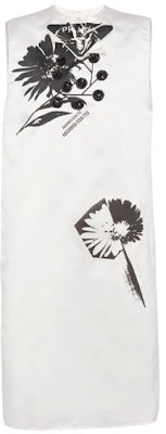 (W) Vestido Blanco A-Line PRADA SS21 con Bordado Floral Moda. P3D89R-1YRH-F0N13-S-211 Order (W) Vestido Blanco A-Line PRADA SS21 con Bordado Floral Moda. P3D89R-1YRH-F0N13-S-211