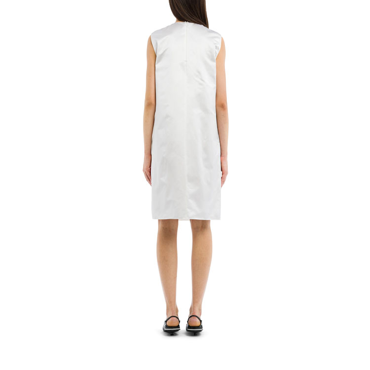 Shop (W) Vestido Blanco A-Line PRADA SS21 con Bordado Floral Moda. P3D89R-1YRH-F0N13-S-211