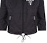Sizing (Women) PRADA SS22 Black Hooded Zip-Up Jacket with Logo Print 292022-1WQ9-F0002-S-221