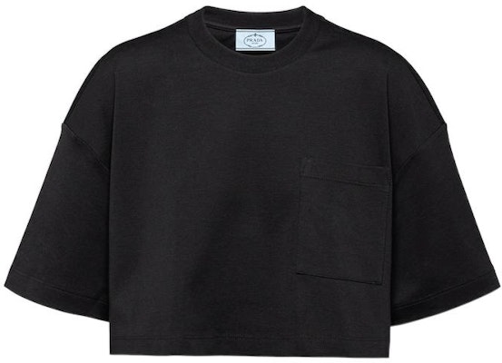(W) プラダ SS22 ブラック ルーズフィット ポケットTEE 半袖 カジュアルシャツ 3560A-240-F0002-S-212 Buy (W) プラダ SS22 ブラック ルーズフィット ポケットTEE 半袖 カジュアルシャツ 3560A-240-F0002-S-212