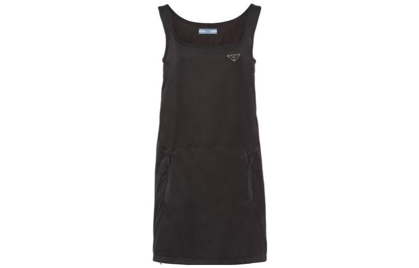 (Women) PRADA SS22  Black Re-Nylon Sleeveless A-Line Dress 230671-1WQ8-F0002-S-212 圖 2