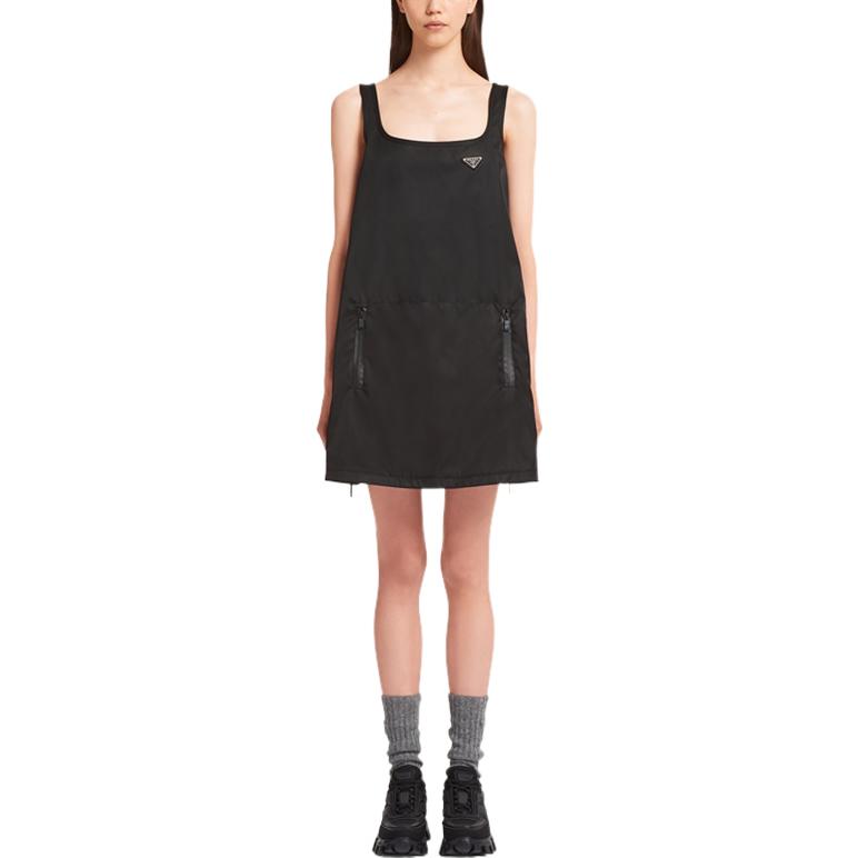 (Women) PRADA SS22  Black Re-Nylon Sleeveless A-Line Dress 230671-1WQ8-F0002-S-212 圖 3