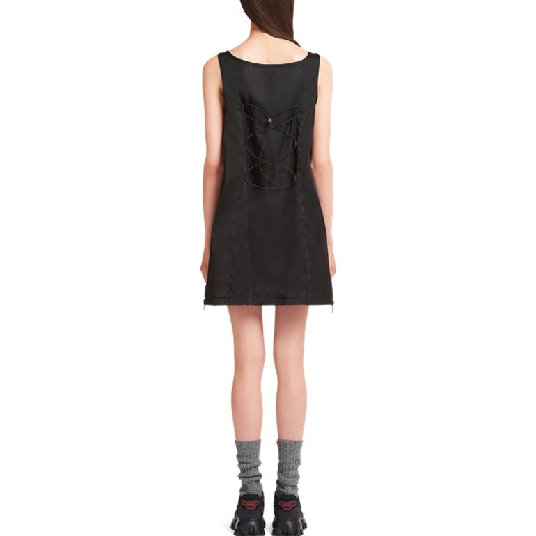 (Women) PRADA SS22  Black Re-Nylon Sleeveless A-Line Dress 230671-1WQ8-F0002-S-212 圖 4