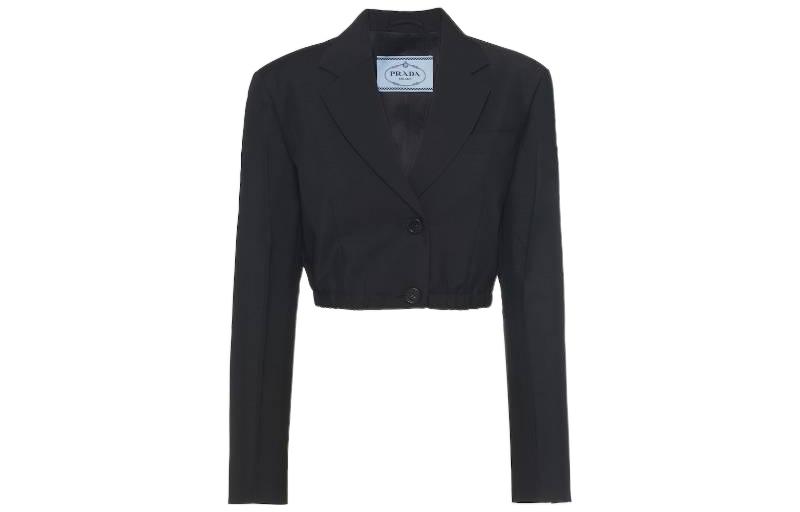 Order (W) PRADA SS22 黑色單扣修身腰身西裝外套 P524MG-1IEA-F0002-S-221