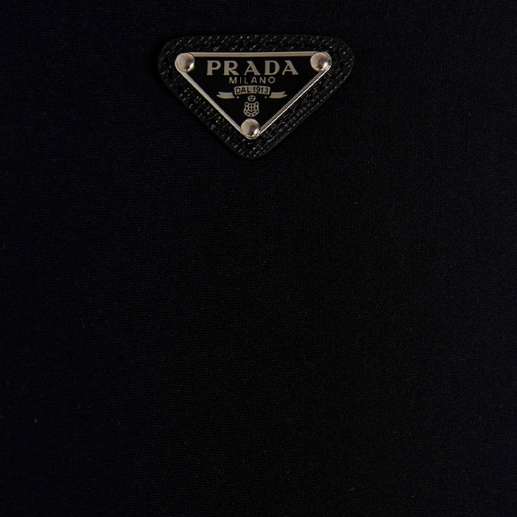 Cheap (W) 普拉达 SS22 高腰修身短裤 黑色 32128-1YQ4-F0002