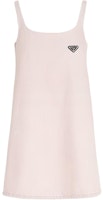 (Women) PRADA SS22 Pink Denim Sleeveless Mini Dress. GFA122-10H7-F0T08 (Women) PRADA SS22 Pink Denim Sleeveless Mini Dress. GFA122-10H7-F0T08