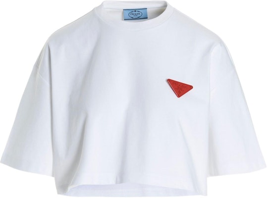 (W) Camiseta Blanca Prada SS22 Logo Cuello Redondo Manga Corta. 3560A-10UP-F0009-S-212 Buy (W) Camiseta Blanca Prada SS22 Logo Cuello Redondo Manga Corta. 3560A-10UP-F0009-S-212