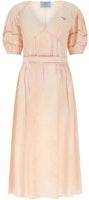 (Women) PRADA SS22 Beige V-Neck Midi Belted Short Sleeve Dress. P3G55S22110R1-F0236 (Women) PRADA SS22 Beige V-Neck Midi Belted Short Sleeve Dress. P3G55S22110R1-F0236