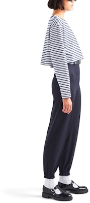 (W) PRADA SS22 藍色條紋長袖T恤 女款 34628-103J-F0UB0-S-221 Purchase (W) PRADA SS22 藍色條紋長袖T恤 女款 34628-103J-F0UB0-S-221