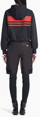 (W) 普拉达 SS22 条纹标志印花纯色连帽外套 女士 黑色 138598-10QM-F0002-S-212 Shop (W) 普拉达 SS22 条纹标志印花纯色连帽外套 女士 黑色 138598-10QM-F0002-S-212