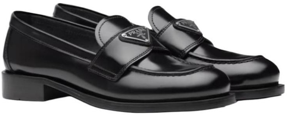 (W) プラダ SS22 ブラッシュドレザーローファー (黒) 1D238M_055_F0002_F_020 Order (W) プラダ SS22 ブラッシュドレザーローファー (黒) 1D238M_055_F0002_F_020