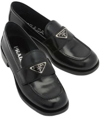 (W) プラダ SS22 ブラッシュドレザーローファー (黒) 1D238M_055_F0002_F_020 Purchase (W) プラダ SS22 ブラッシュドレザーローファー (黒) 1D238M_055_F0002_F_020