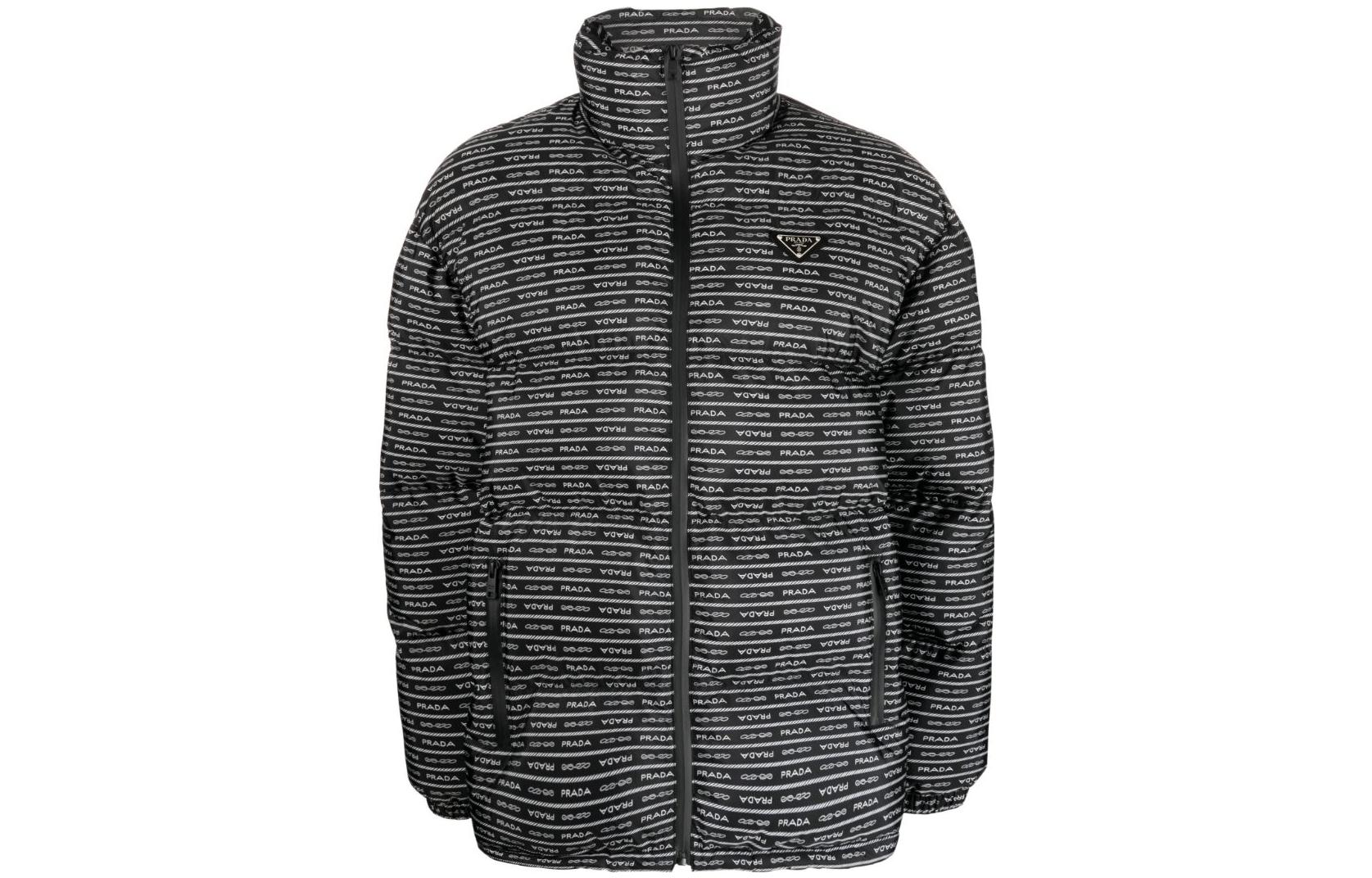 Order (Women) PRADA SS23  Black Logo Down Puffer Jacket 292129-1X60-F0967-S-232