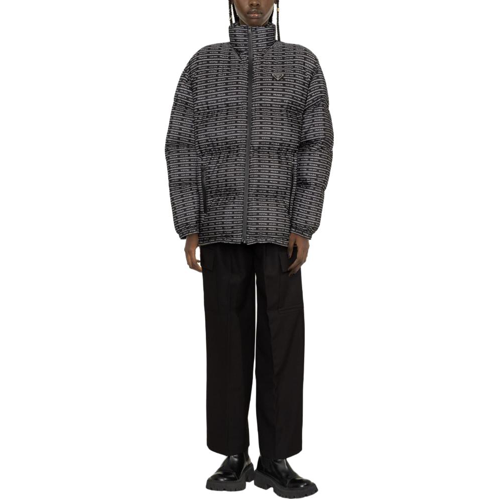 Lookbook (Women) PRADA SS23  Black Logo Down Puffer Jacket 292129-1X60-F0967-S-232