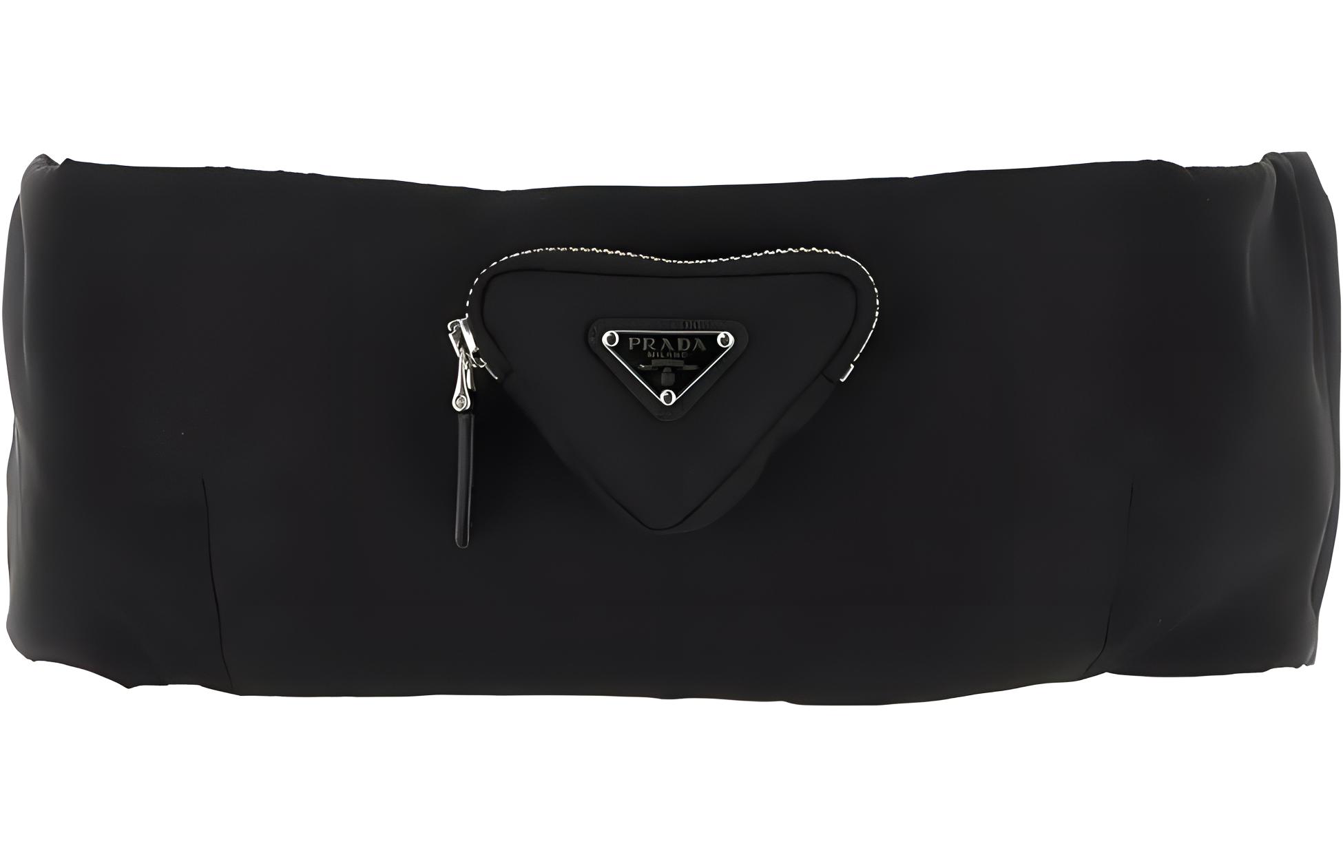 (Women) PRADA SS23  Black Logo Short Tube Top. 24X707-1WQ8-F0002-S-232