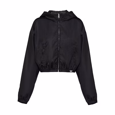 (Women) PRADA SS23 Black Nylon Hooded Sports Jacket 292100-1WQ8-F0002-S-231
