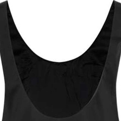 (Women) PRADA SS23 Black Nylon Sleeveless Dress with Triangle Logo. 230690-1WQ8-F0002-S-231 Details for (Women) PRADA SS23 Black Nylon Sleeveless Dress with Triangle Logo. 230690-1WQ8-F0002-S-231