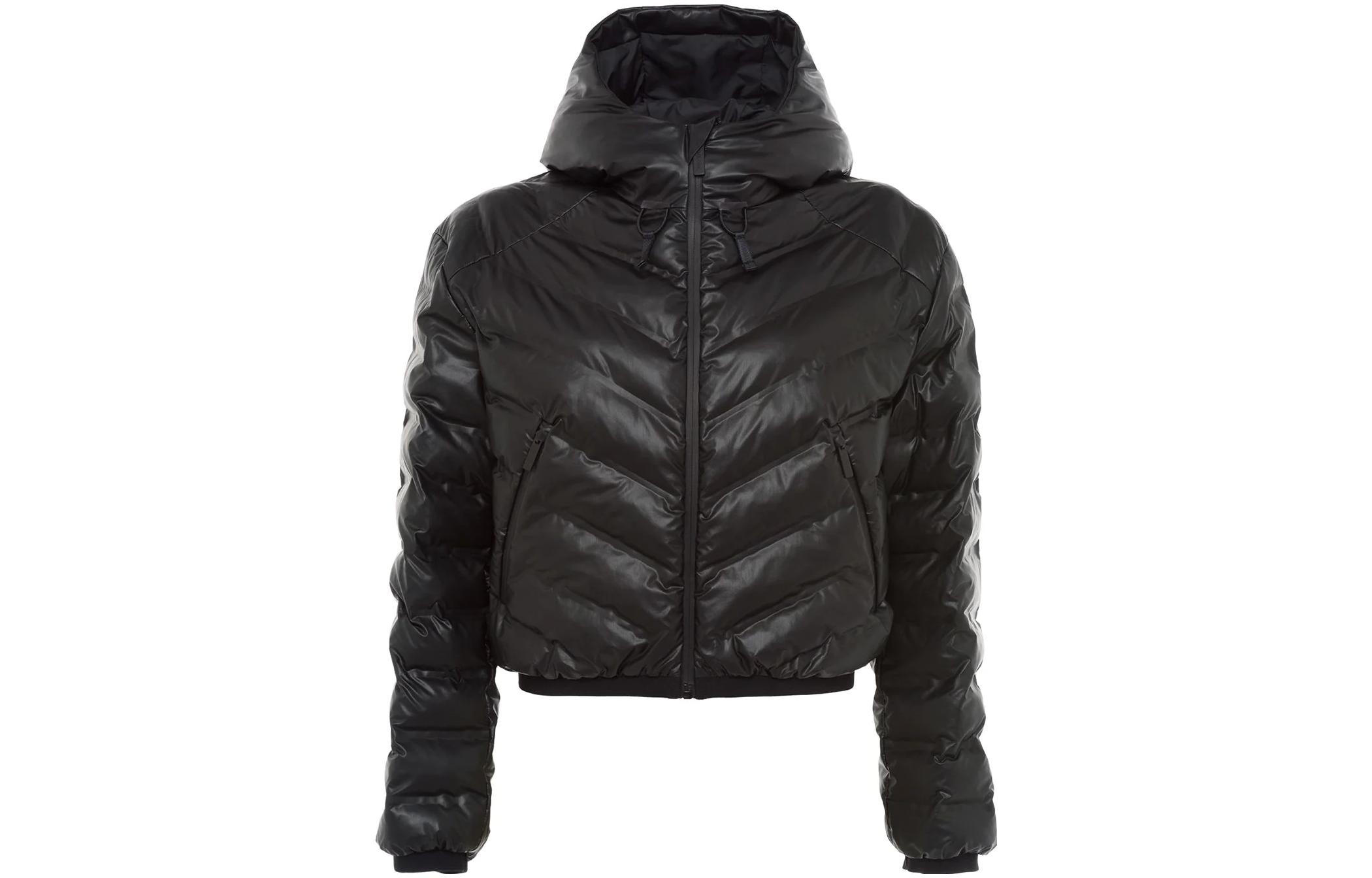 (Women) PRADA SS23  Black Solid Color Zip-Up Hoodie Jacket 291699-1T2Y-F0002-S-192