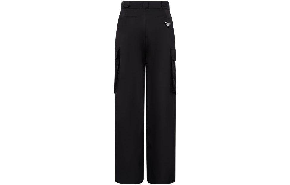 (Women) PRADA SS23  Black Straight-Leg Casual Pants with Logo. 22Y900-1WQ8-F0002-S-222 圖 3