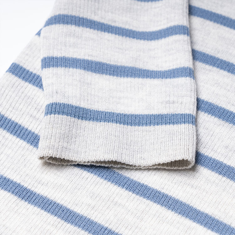 (Women) PRADA SS23  Blue Striped Detail Crewneck Short Sleeve Knit Top. P24V1G-11J5-F0VWZ-S-231 圖 4