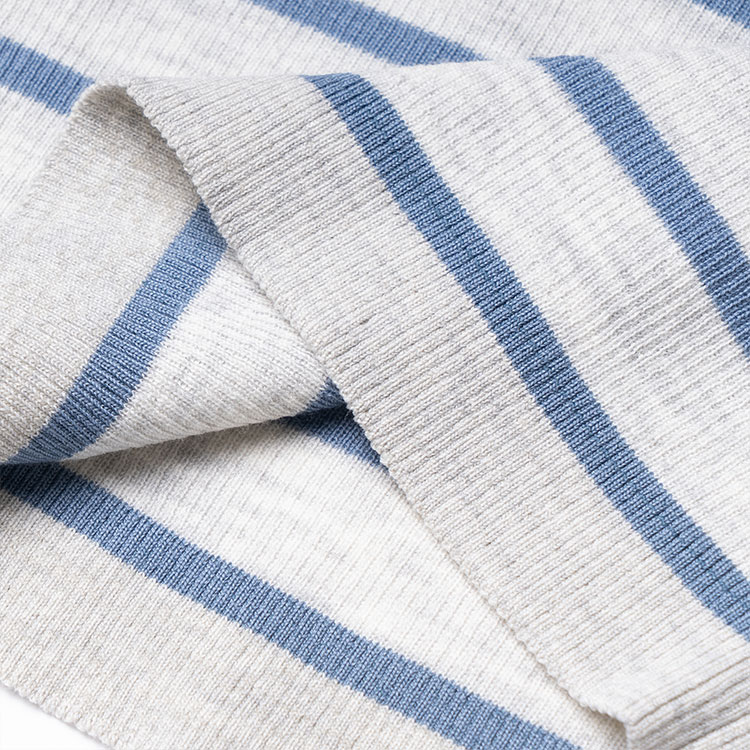 (Women) PRADA SS23  Blue Striped Detail Crewneck Short Sleeve Knit Top. P24V1G-11J5-F0VWZ-S-231 圖 6