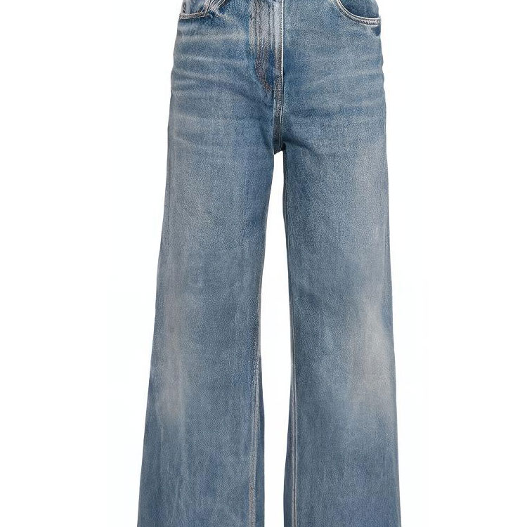 Details for (Women) PRADA SS23  High-Waist Light Blue Denim Jeans with Five Pockets. GFP492-12O0-F0BAU-S-231