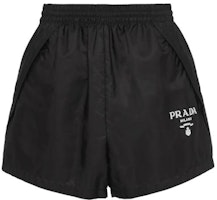 (Women) PRADA SS23 Letter Print Casual Shorts Black 22X901-1WQ9-F0002-S-231 (Women) PRADA SS23 Letter Print Casual Shorts Black 22X901-1WQ9-F0002-S-231