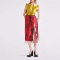 Shop (W) PRADA SS23 酸橙綠無袖拼色防曬套頭襯衫 P933L-125C-F0322-S-231